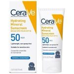 کرم ضد آفتاب مینرال سراوی CeraVe مدل آبرسان Hydrating حجم ۷۵ میل | SPF 50