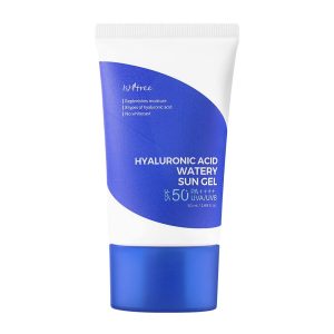 کرم ضد آفتاب بدون رنگ و آبرسان ایزنتری SPF 50 مدل هیالورونیک اسید / isntree