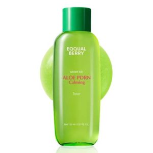 تونر کپسولی ترمیم کننده، تسکین دهنده و ضد قرمزی اکوال بری EQQUAL BERRY مدل Aloe PDRN Calming حجم 150 میل